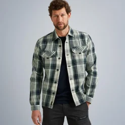 PME Legend Tops*Shirt With Check Pattern Green