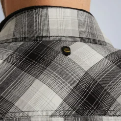 PME Legend Tops*Shirt With Check Pattern Grey