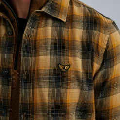 PME Legend Tops*Shirt With Check Pattern Brown