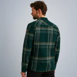 PME Legend Tops*Shirt With Check Pattern Green