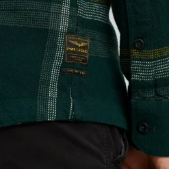 PME Legend Tops*Shirt With Check Pattern Green