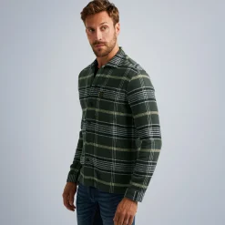 PME Legend Tops*Shirt With Check Pattern Green