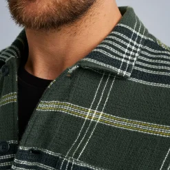 PME Legend Tops*Shirt With Check Pattern Green