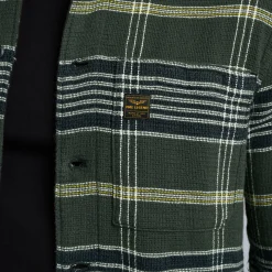 PME Legend Tops*Shirt With Check Pattern Green