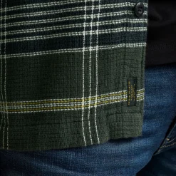 PME Legend Tops*Shirt With Check Pattern Green