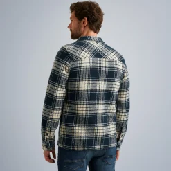 PME Legend Tops*Shirt With Check Pattern Blue