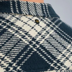 PME Legend Tops*Shirt With Check Pattern Blue