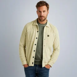 PME Legend Tops*Shirt With Corduroy Texture Grey