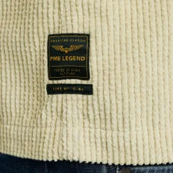 PME Legend Tops*Shirt With Corduroy Texture Grey