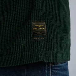PME Legend Tops*Shirt With Corduroy Texture Green