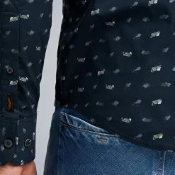PME Legend Tops*Shirt With Print Blue