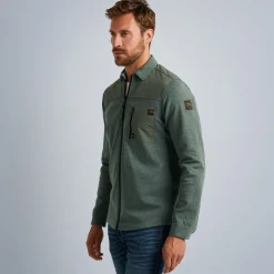 PME Legend Tops*Shirt With Zipper Green