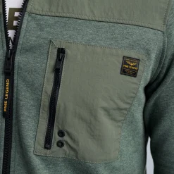 PME Legend Tops*Shirt With Zipper Green