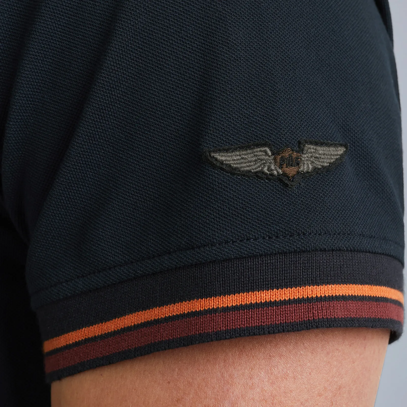 PME Legend Tops*Short Sleeve Polo Solid Pique Blue