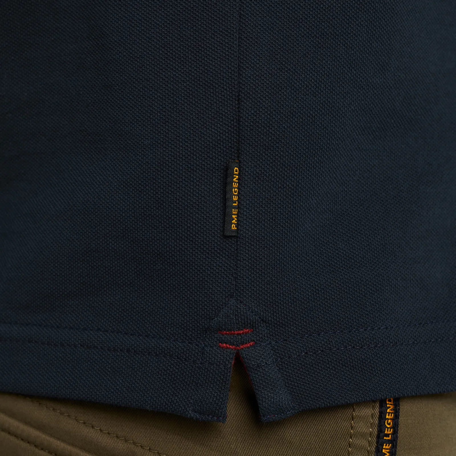 PME Legend Tops*Short Sleeve Polo Solid Pique Blue