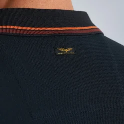 PME Legend Tops*Short Sleeve Polo Solid Pique Blue
