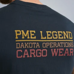 PME Legend Tops*Short Sleeve R-Neck Open End Jersey Blue