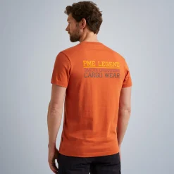 PME Legend Tops*Short Sleeve R-Neck Open End Jersey Orange