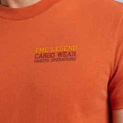 PME Legend Tops*Short Sleeve R-Neck Open End Jersey Orange