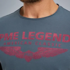 PME Legend Tops*Short Sleeve T-Shirt Blue