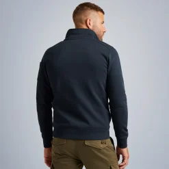 PME Legend Tops*Sweat Jacket In Terry Fabric Blue