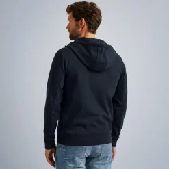 PME Legend Tops*Sweat Jacket With Hood Blue