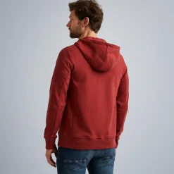 PME Legend Tops*Sweat Jacket With Hood Red