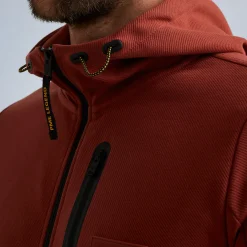 PME Legend Tops*Sweat Jacket With Hood Red