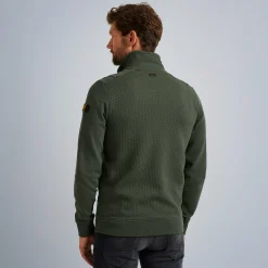 PME Legend Tops*Sweat Jacket With Zipper Green