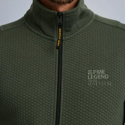 PME Legend Tops*Sweat Jacket With Zipper Green