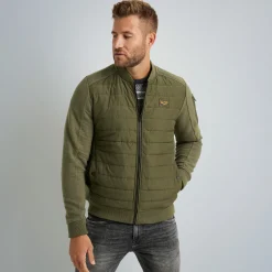 PME Legend Tops*Sweat Jacket With Zipper Green