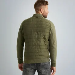 PME Legend Tops*Sweat Jacket With Zipper Green