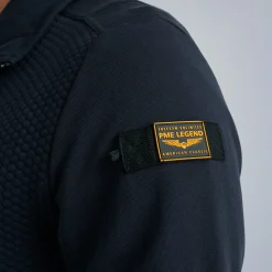 PME Legend Tops*Sweat Jacket With Zipper Blue