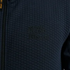PME Legend Tops*Sweat Jacket With Zipper Blue