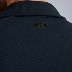 PME Legend Tops*Sweat Jacket With Zipper Blue