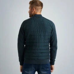 PME Legend Tops*Sweat Jacket With Zipper Blue