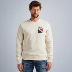 PME Legend Tops*Sweatshirt In Interlock Jersey Beige