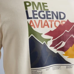 PME Legend Tops*Sweatshirt In Interlock Jersey Beige