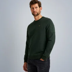 PME Legend Tops*Sweatshirt With Cargo Pocket Green