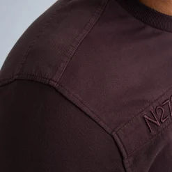 PME Legend Tops*Sweatshirt With Cold-Dye Wash Brown