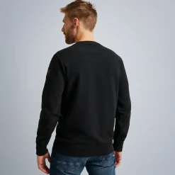 PME Legend Tops*Sweatshirt With Different Textures Black