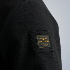 PME Legend Tops*Sweatshirt With Different Textures Black