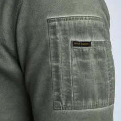 PME Legend Tops*Sweatshirt With Flight Pocket Green