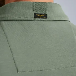 PME Legend Tops*Sweatshirt With Polo Collar Green
