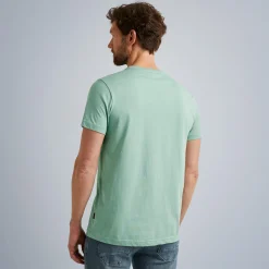 PME Legend Tops*T-Shirt In Jersey With Small Artwork Green
