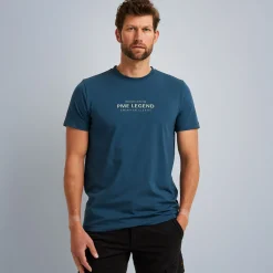 PME Legend Tops*T-Shirt With Artwork Blue