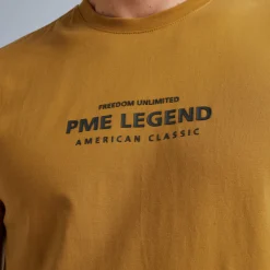 PME Legend Tops*T-Shirt With Artwork Brown